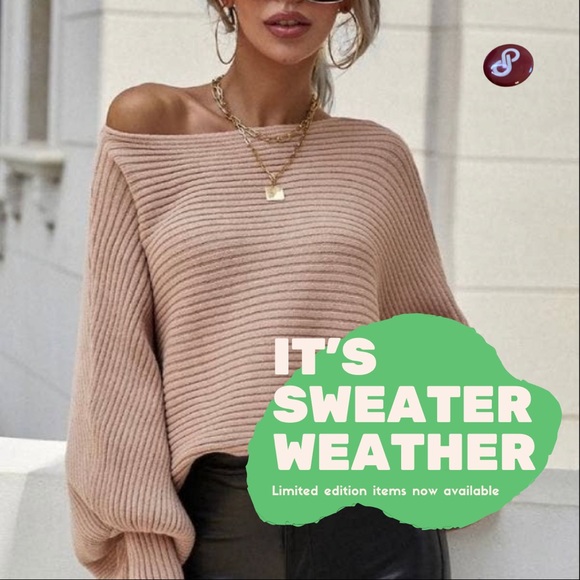 Wheat Cozy Long Sleeve Bateau Neck Sweater - Picture 2 of 4